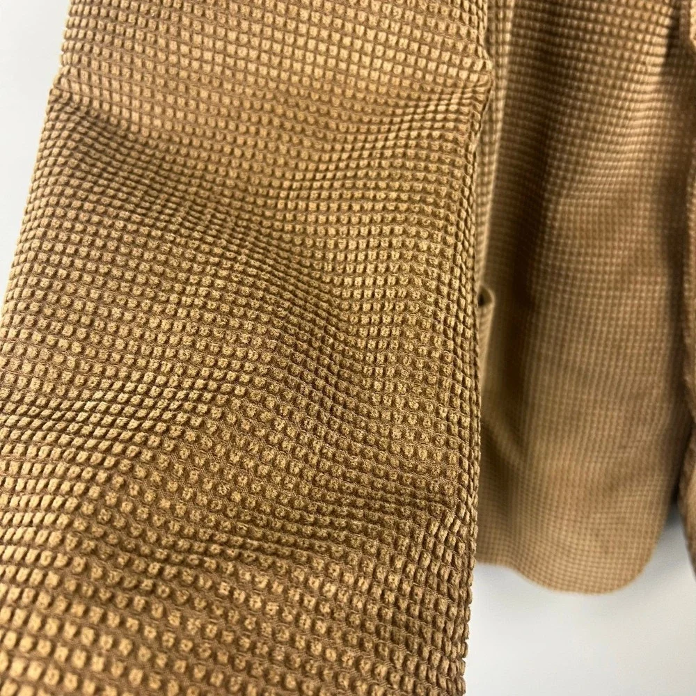 New Members Only Mens Brown Waffle Textured‎ Corduroy Blazer Jacket sz 48 Preppy